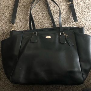 Coach black diaper bag! Beautiful condition